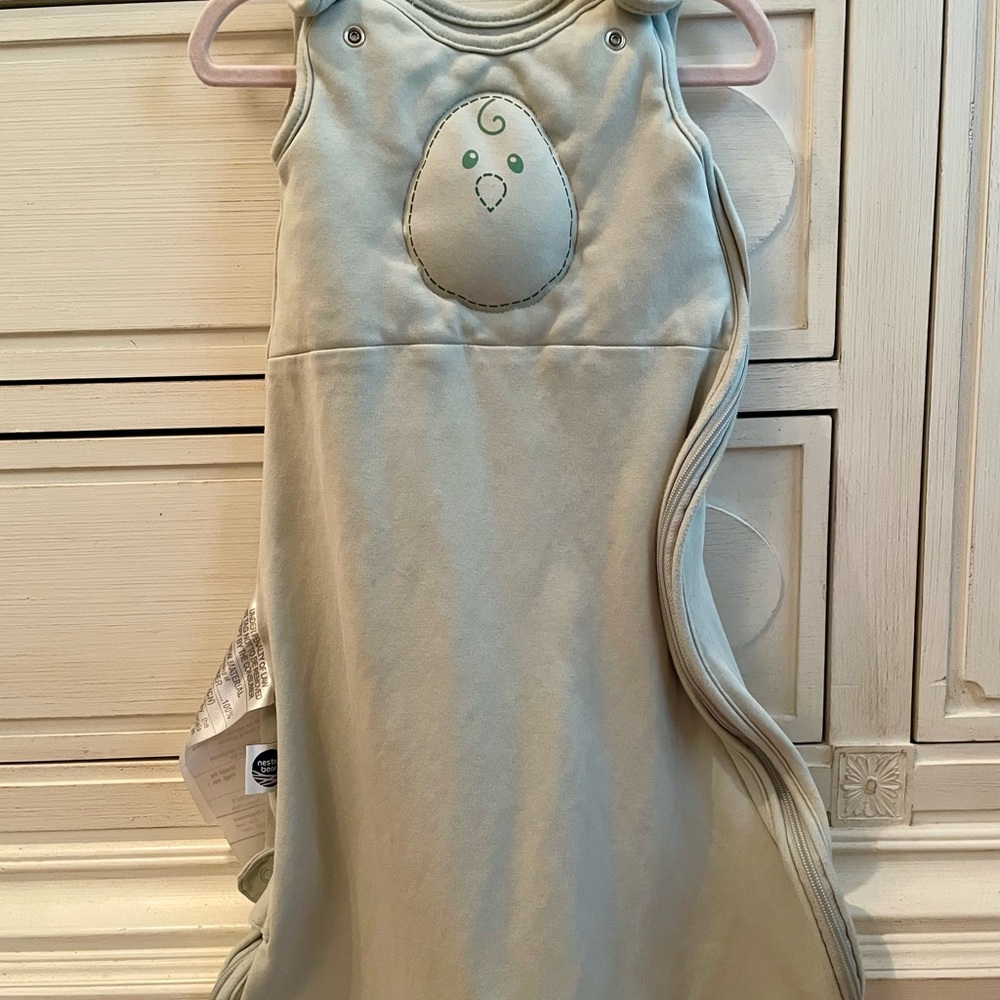 Nested Bean Sleep Sack - Light Green/Sage - 0-6 months